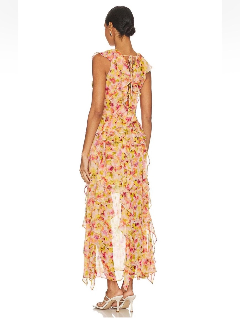 MISA Los Angeles Claudita Dress in Golden Flora – Size Small (Fits Up to Medium) - Picture 10 of 10